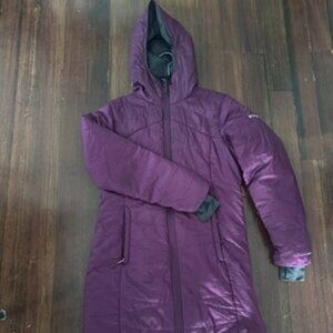 Columbia Mid Length Plum Color Winter Jacket Medium